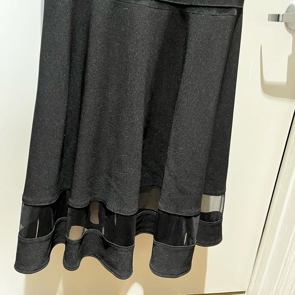 White House Black Market Black Sleeveless Gown~ size 10 - Picture 6 of 9